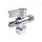 Thrifco Plumbing 1/2 Inch FIP x 3/8 Inch Comp x 1/4 Inch Comp Quarter Turn Brass Angle Stop Valve 4406478 - alternate 3